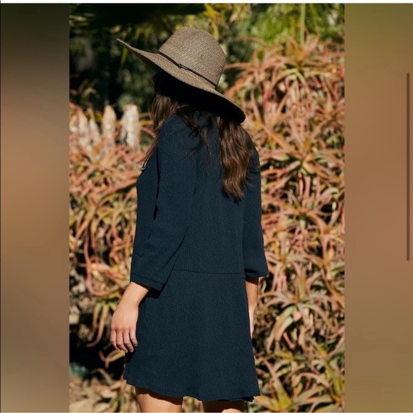 Free People Beach Blossom Ribbed Button Up Dress Sz S - Picture 5 of 11